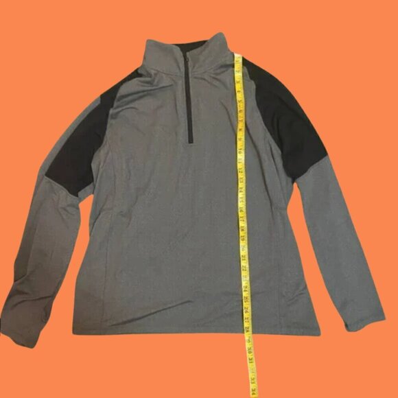 Calvin Klein Performance XL Grey & Black 1/4 Zip Pullover - Picture 5 of 10